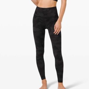 lululemon athletica Black Camo Leggings